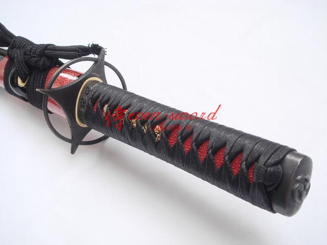 Clay Tempered Japanese Ninja Sword With Tungsten Adsorb Blade