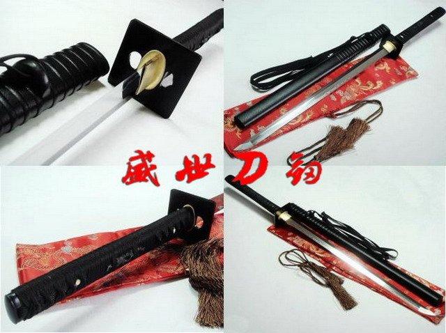 Battle Ready Clay Tempered Japanese Ninja Sword Sanmai Blade Razor Sharp