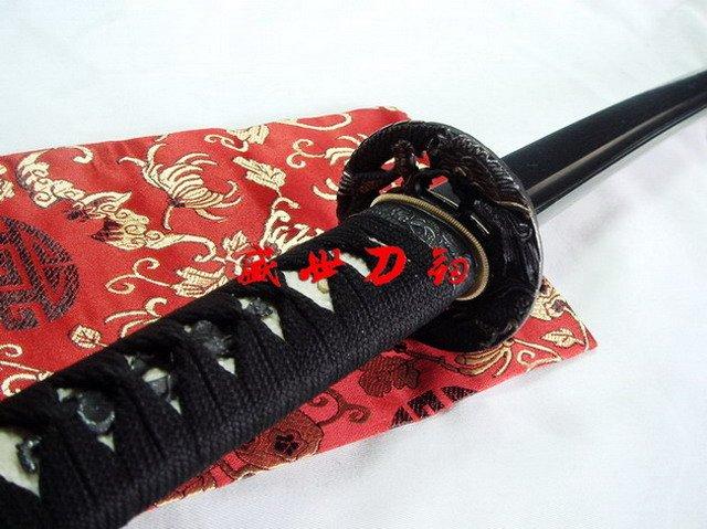 Hand Forged Forged Japanese Katana Sword Dragon Tsuba Folded Steel Blade Sharpened