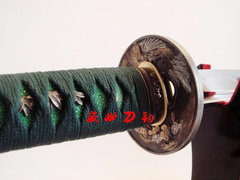 Handmade Japanese 1060 Carbon Steel Blade Katana Phoenix Tsuba Full Tang Sword