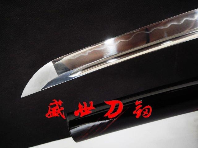 Clay Tempered Wakizashi Sword Demon Tsuba Sharpened