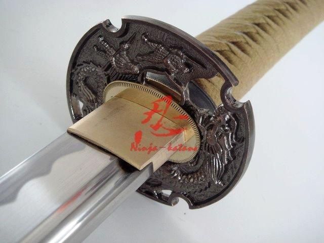 Handforged Jp Dragon Katana Unsharp Edge For Iaido Sword